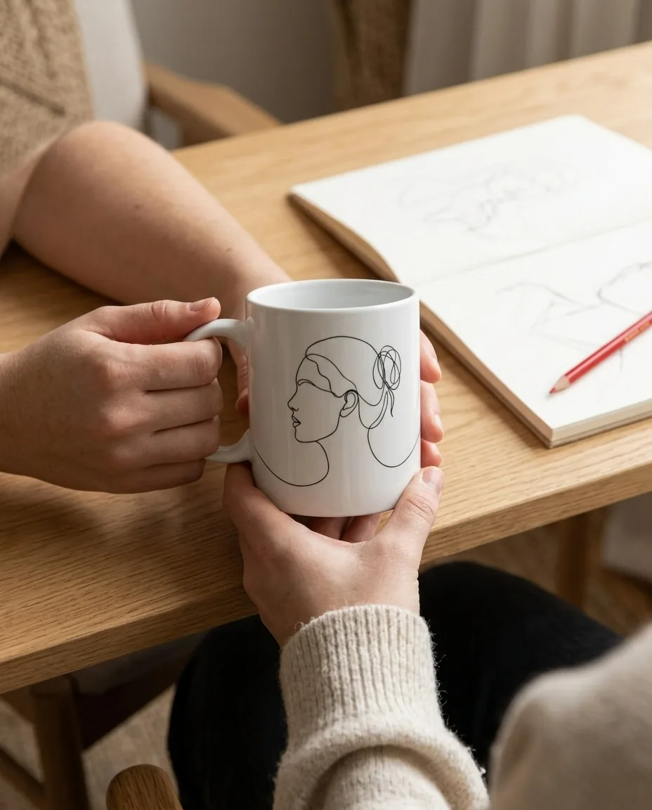 Profile Mug on the table