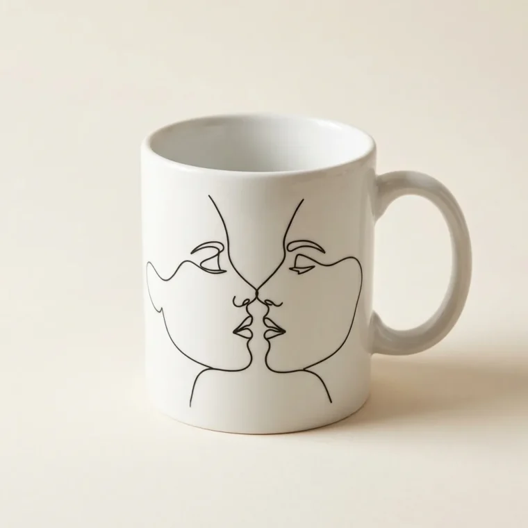 Two Faces Mug, studio photo