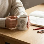 Fern Mug on the table