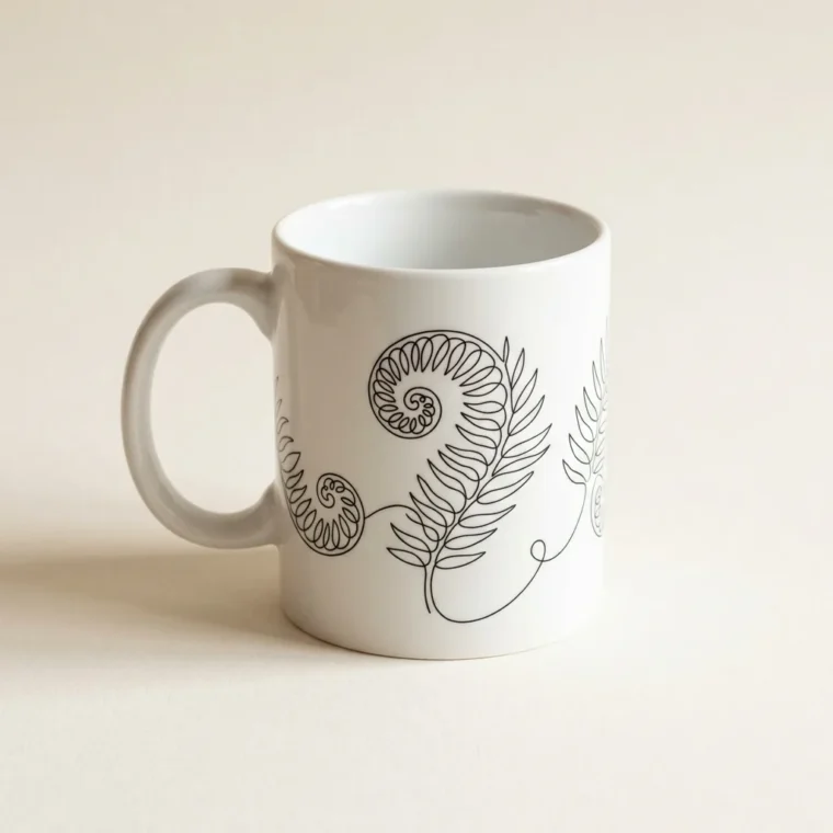 Fern Mug, studio photo