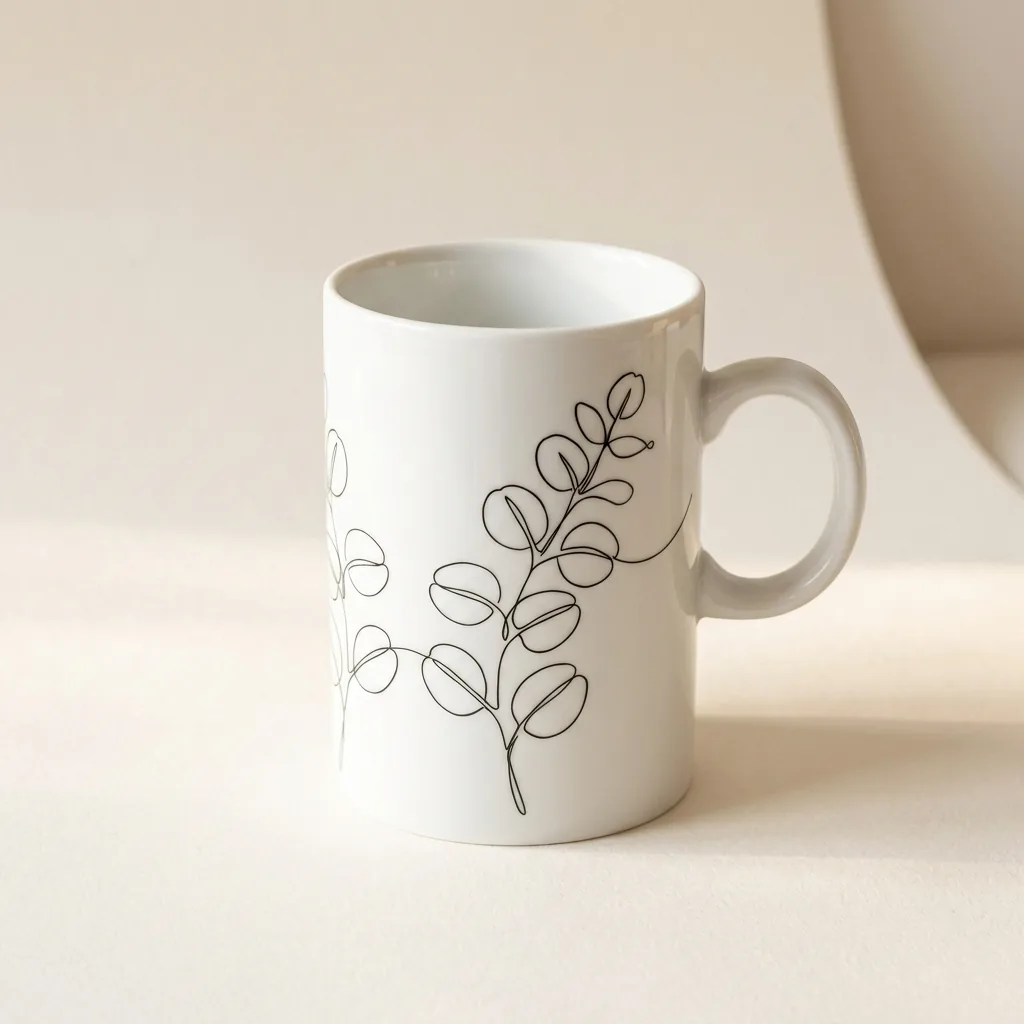 Eucalyptus Tall Mug, studio photo