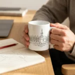 Copenhagen Mug on the table