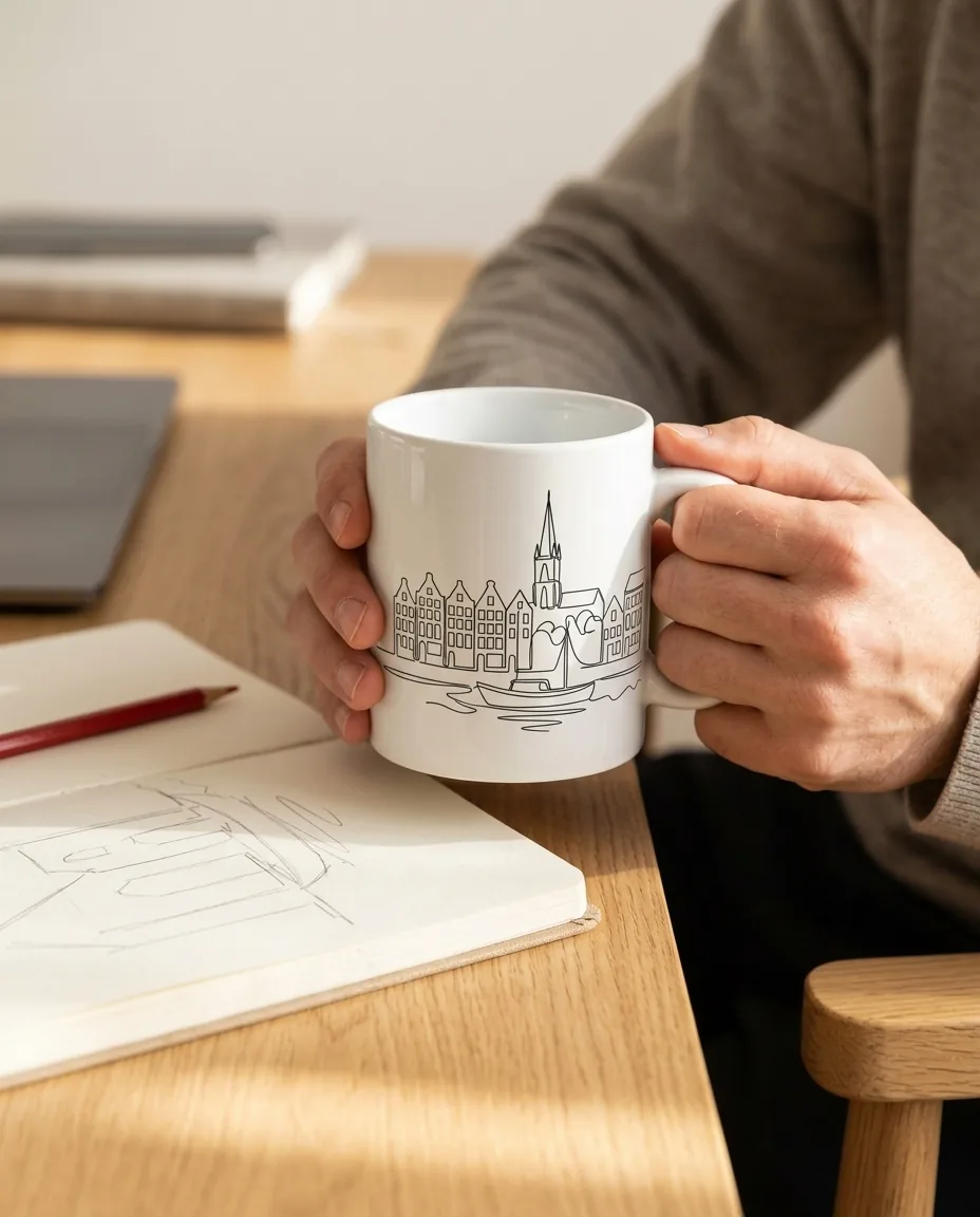 Copenhagen Mug on the table