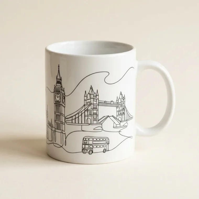 London Mug, studio photo