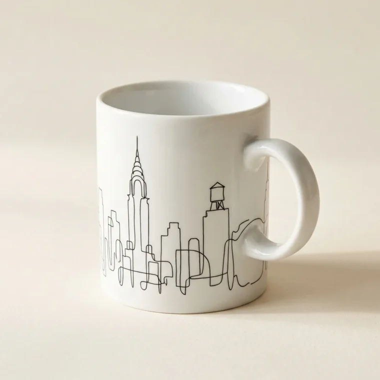 New York Mug, studio photo