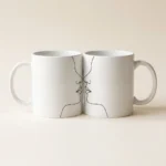 Two Faces Mug Pair, studio photo
