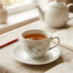 Daydream Tea Cup & Saucer on the table