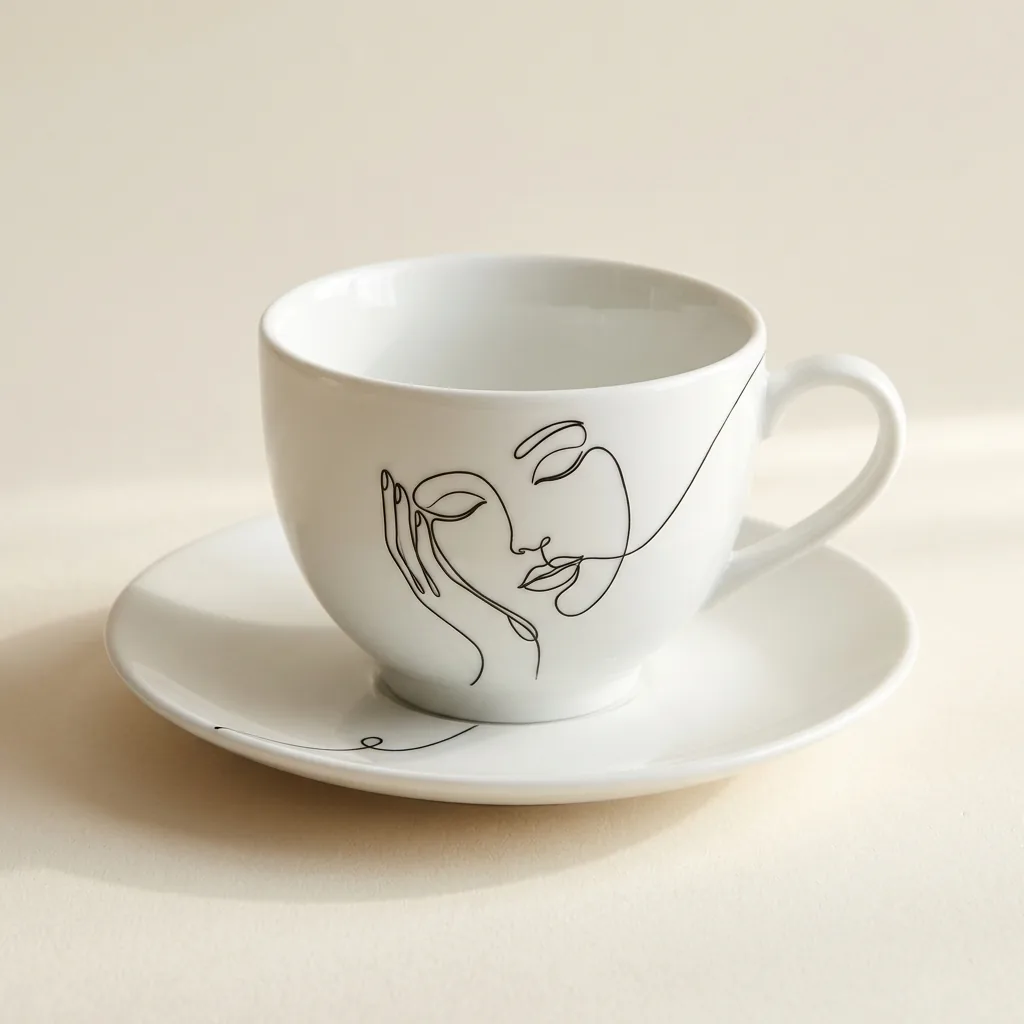 Daydream Tea Cup & Saucer, studio photo