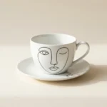 Gaze Tea Cup & Saucer, studio photo