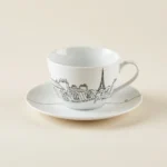 Paris Tea Cup & Saucer, studio photo