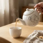 Profile Teapot on the table