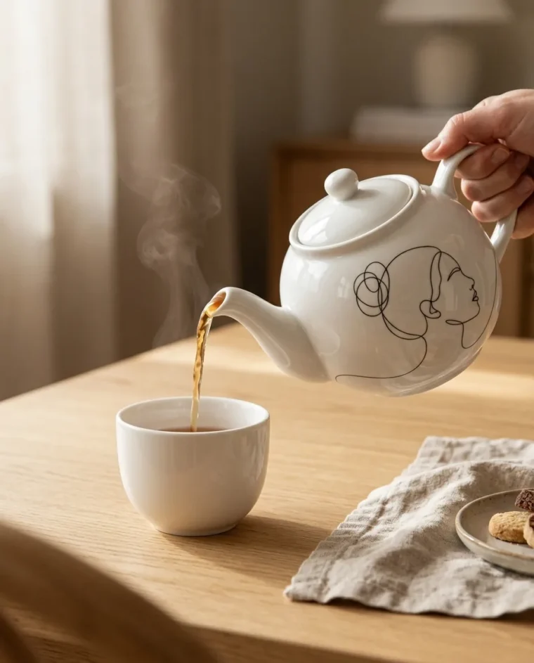 Profile Teapot on the table