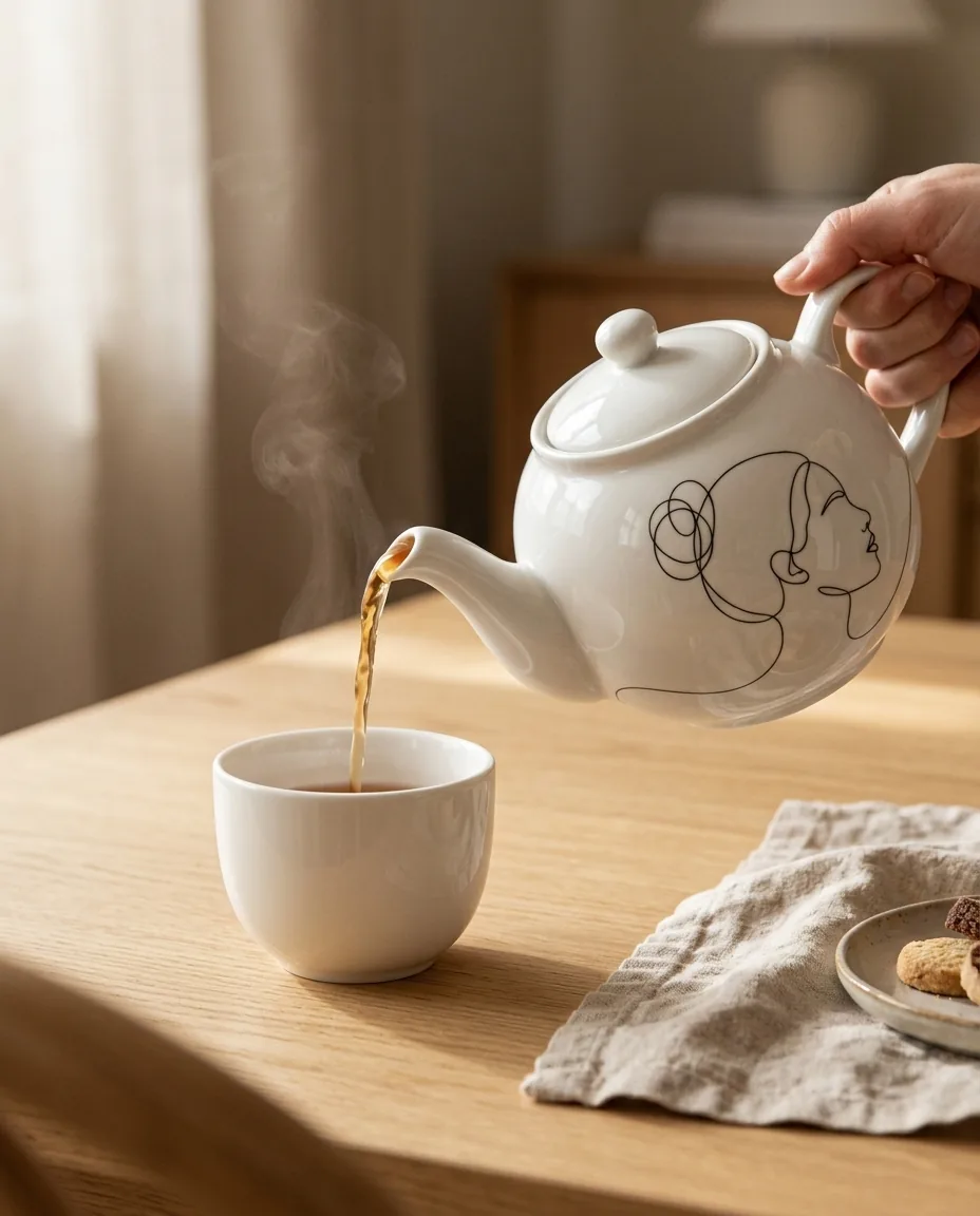 Profile Teapot on the table