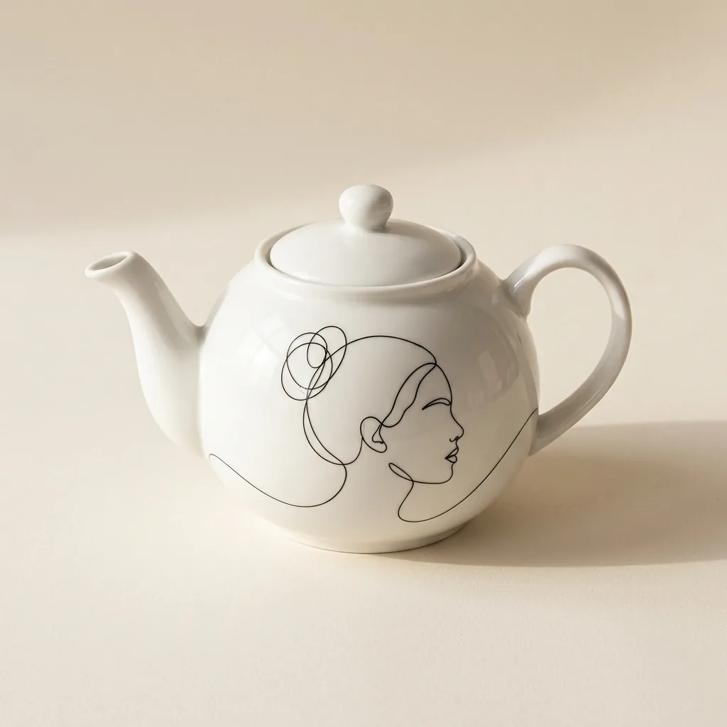 Profile Teapot, studio photo