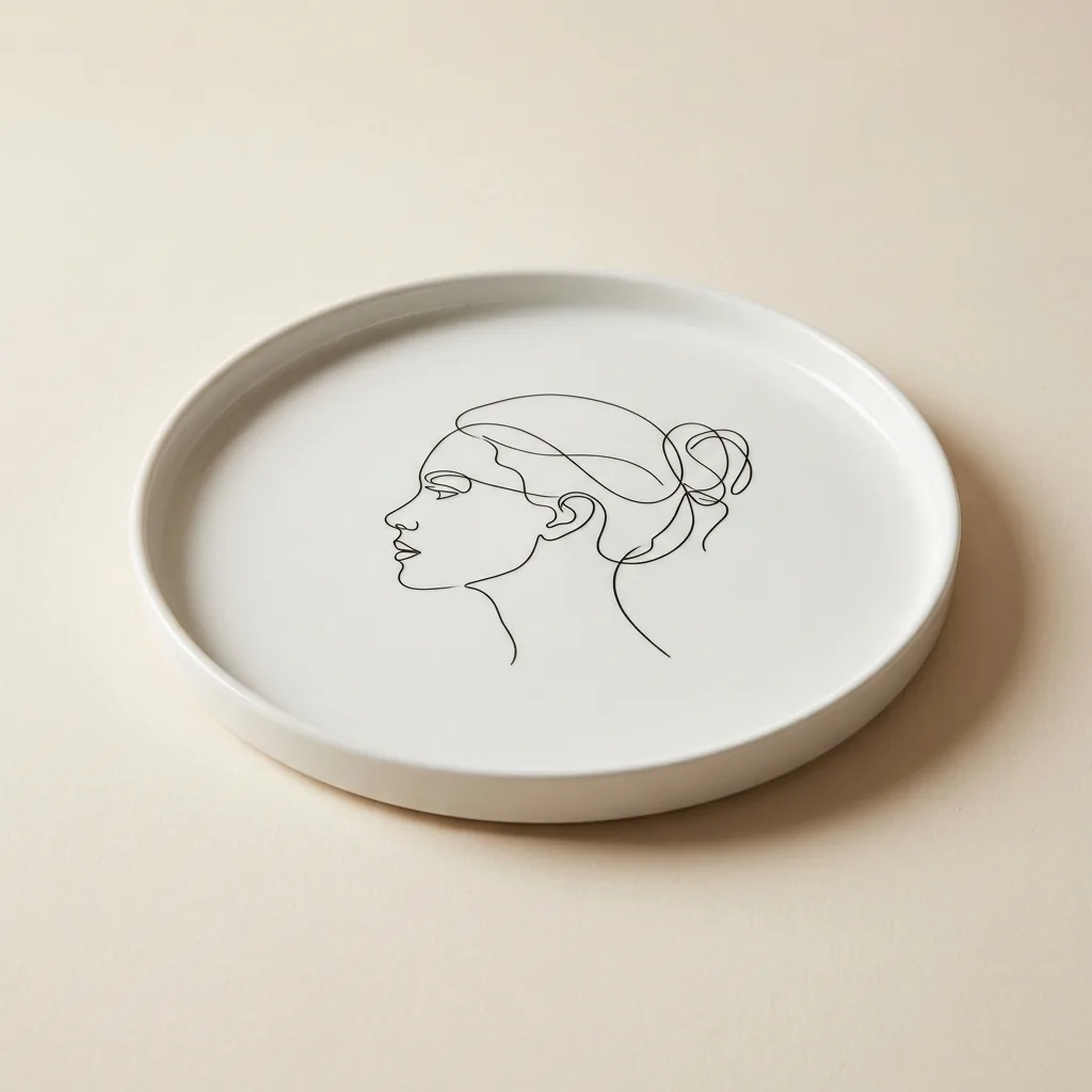 Profile Round Tray, studio photo