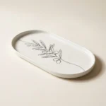 Olive Branch Oval Tray, studio photo