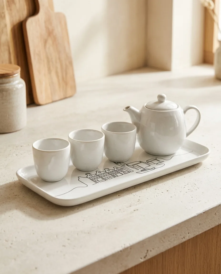 Copenhagen Long Tray on the table