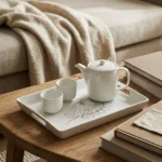 Fern Serving Tray on the table