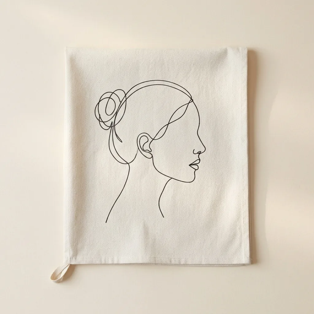 Profile Tea Towel, studio photo