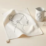 Profile Tea Towel, styled with other pieces