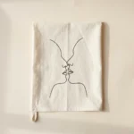 Two Faces Tea Towel, studio photo