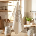 Fern Tea Towel on the table