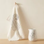 Fern Tea Towel, styled with other pieces