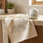 Copenhagen Tea Towel on the table