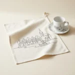 Copenhagen Tea Towel, styled with other pieces