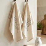 Botanical Tea Towel Pair on the table